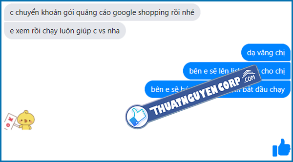 feedback quang cao google shopping