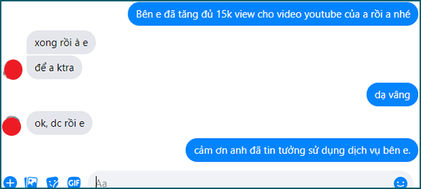 feedback dich vu tang view youtube